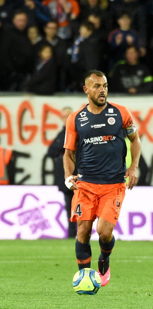Vitorino Hilton in action for Montpellier against Strasbourg