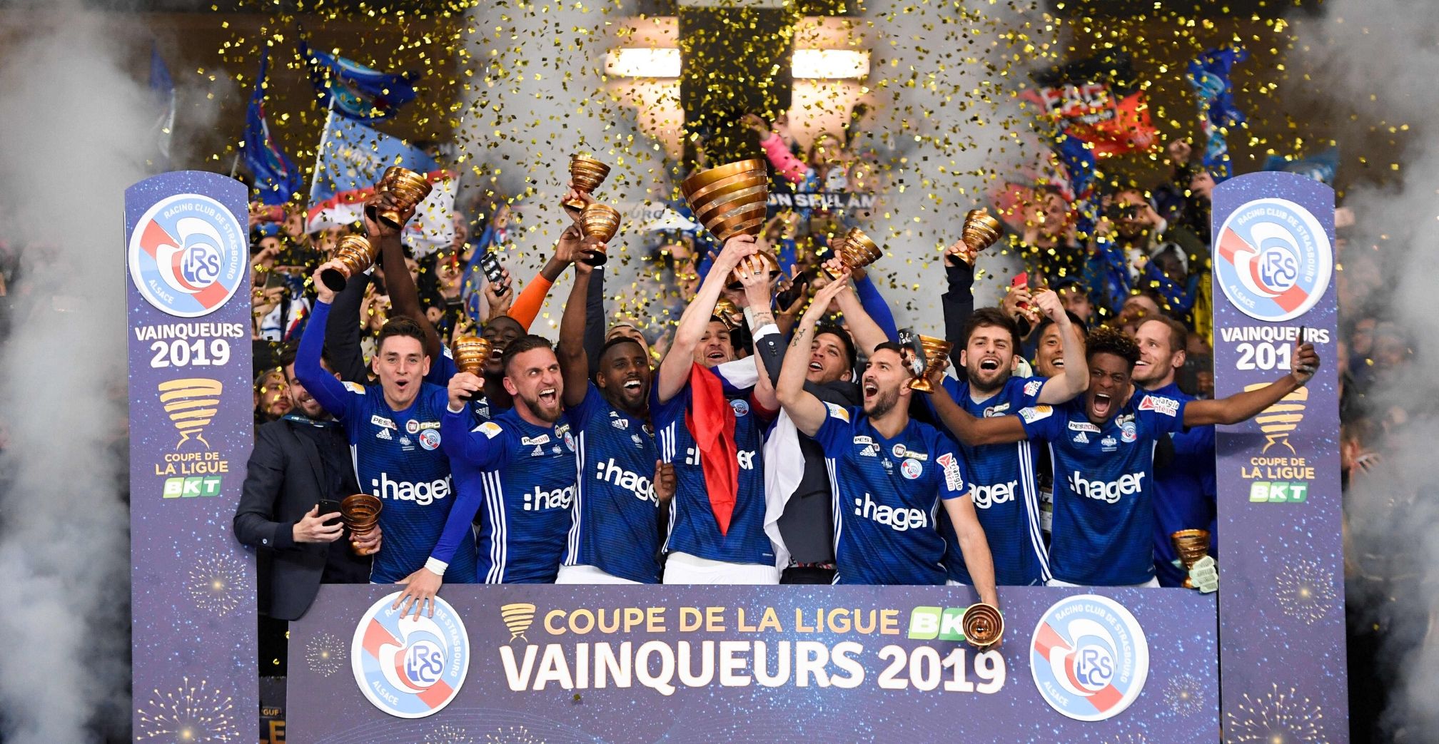 Strasbourg 2019 Coupe de la Ligue trophy ceremony