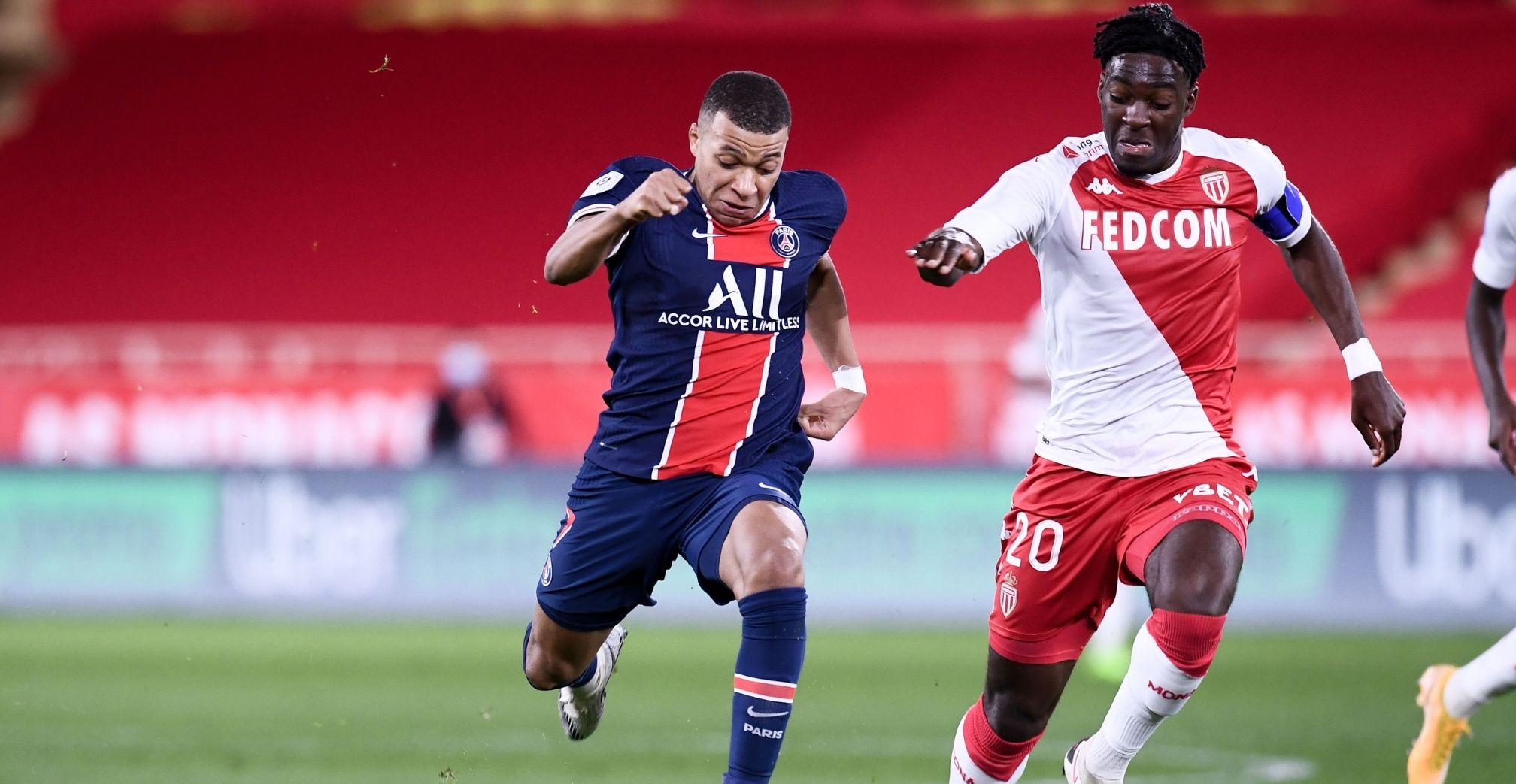Monaco PSG Kylian Mbappe Axel Disasi