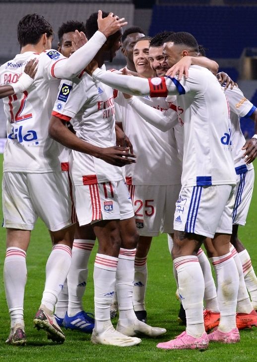 Lyon, goal celebration