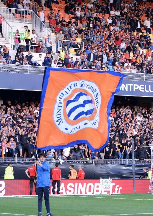Montpellier, fans, flag