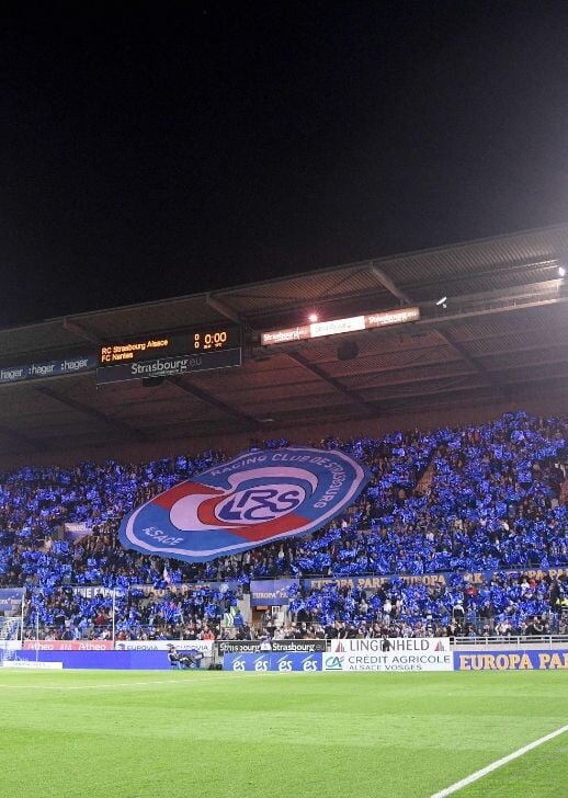 Strasbourg Stade de la Meinau stadium fans logo
