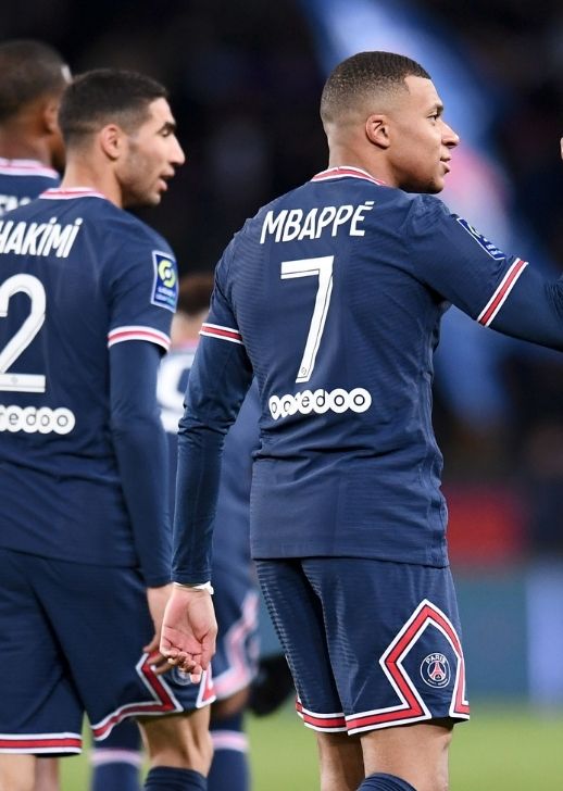 PSG Lorient Achraf Hakimi Kylian Mbappé