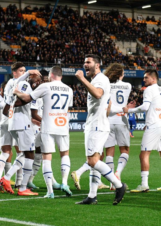 Troyes Marseille Mbemba Kolasinac Under celebration