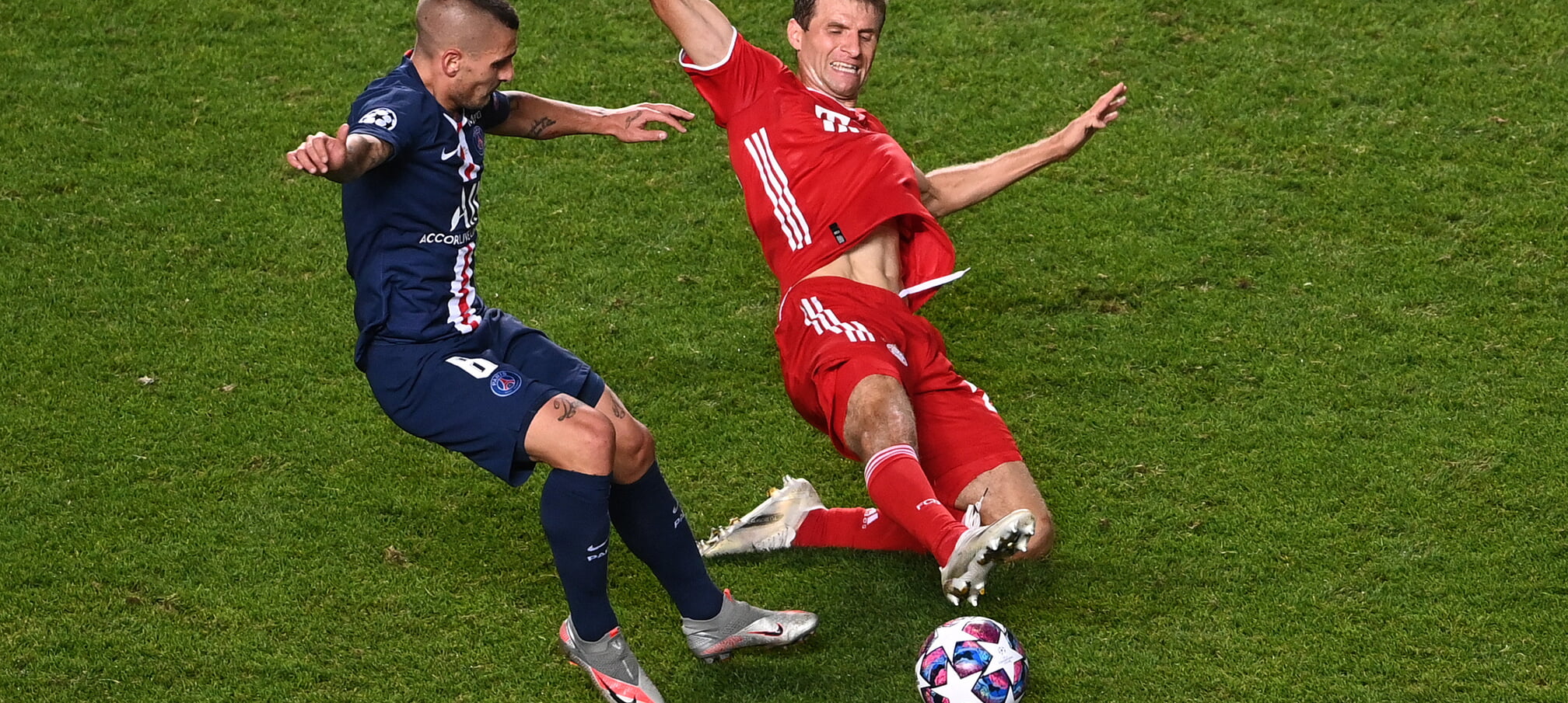 Marco Verratti, Thomas Muller, PSG, Bayern Munich