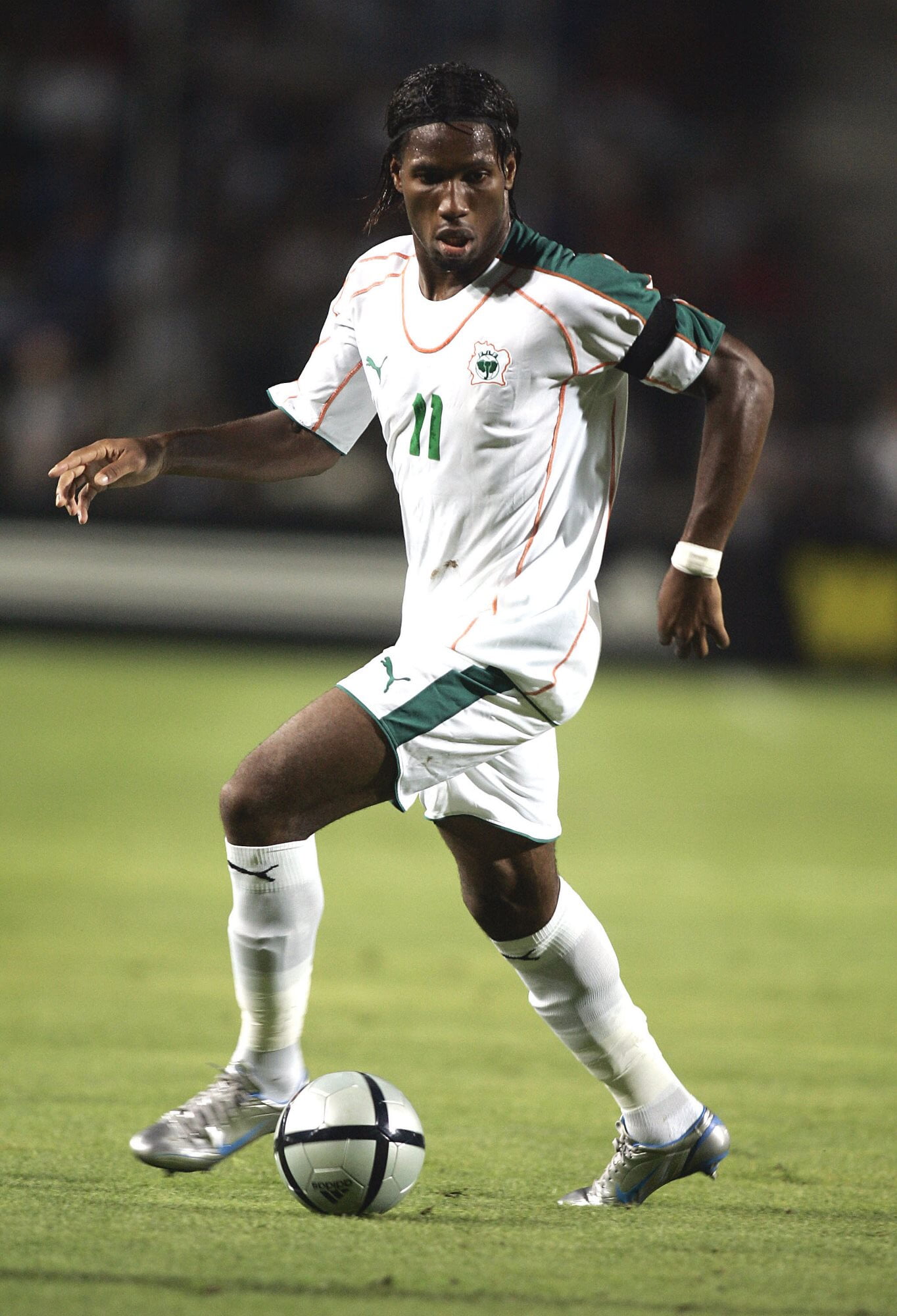 Didier Drogba with Côte d'Ivoire