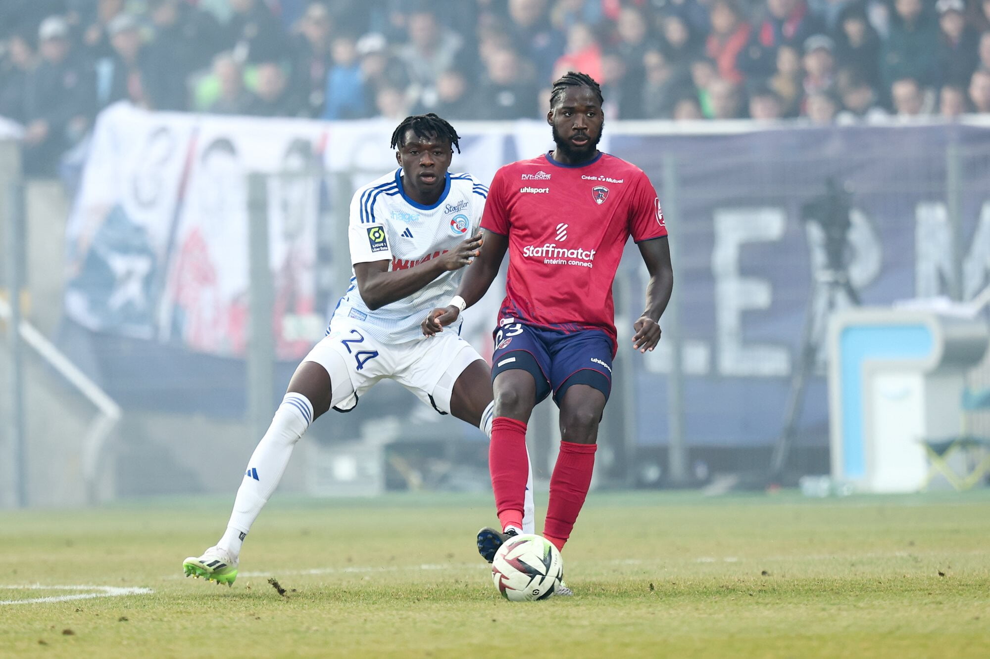 Clermont Foot's Shamar Nicholson on the ball